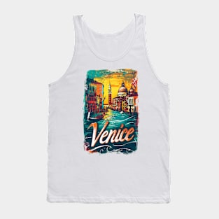 Venice Retro Italy poster Tank Top